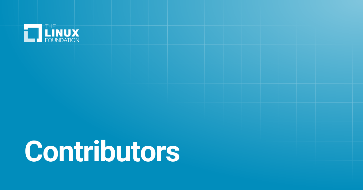 Contributors | Linux Foundation Documentation