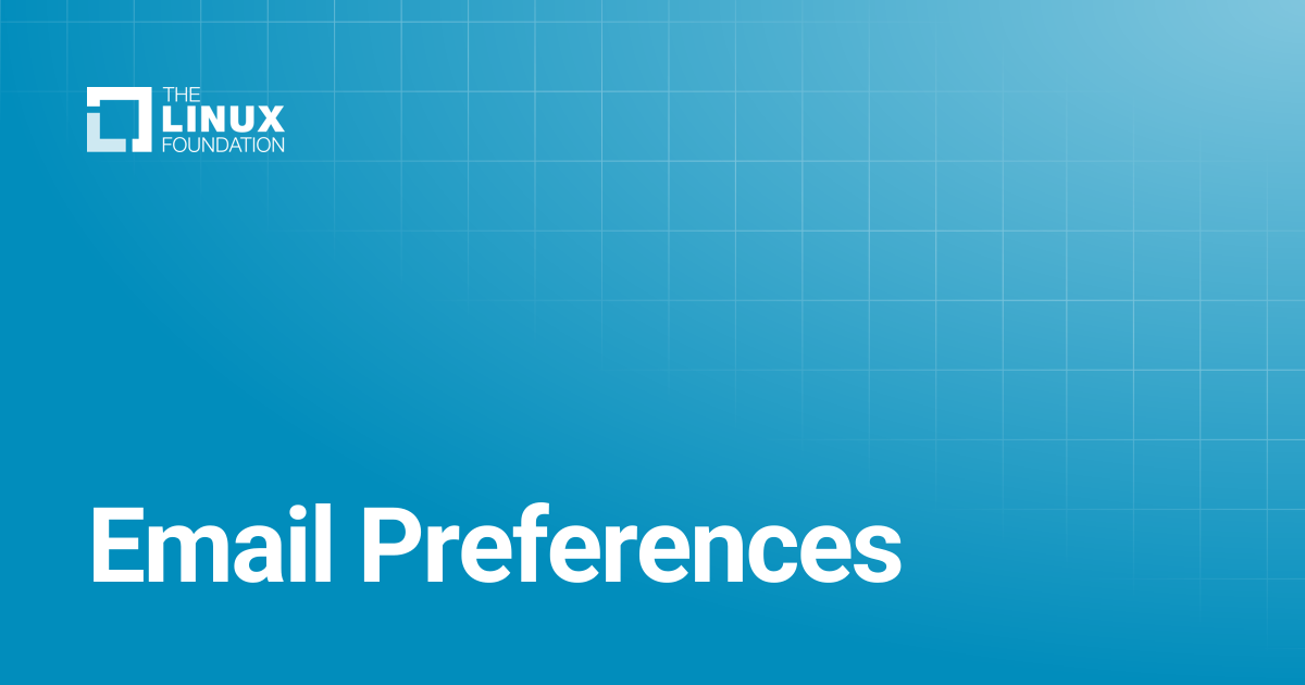Email Preferences | Linux Foundation Documentation